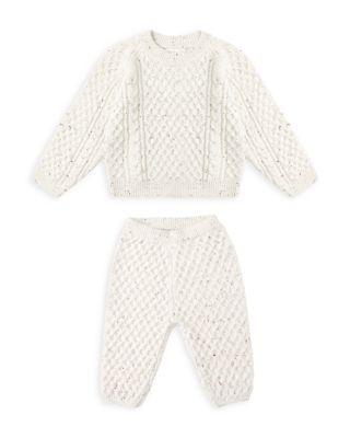 Unisex Honeycomb Cable Knit Sweater & Pants Set - Baby by RYLEE + CRU
