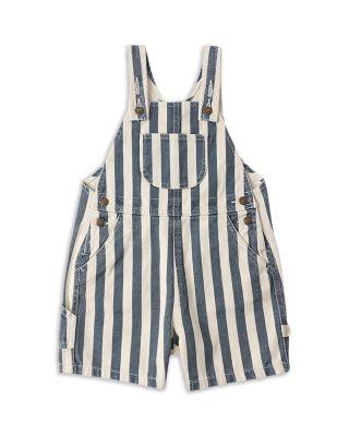 Unisex Striped Denim Shortall - Baby by RYLEE + CRU