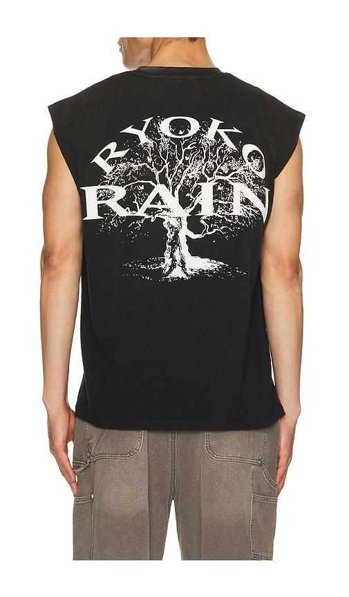 Ryoko Rain Butterfly Skull Sleeveless Tee in Black by RYOKO RAIN