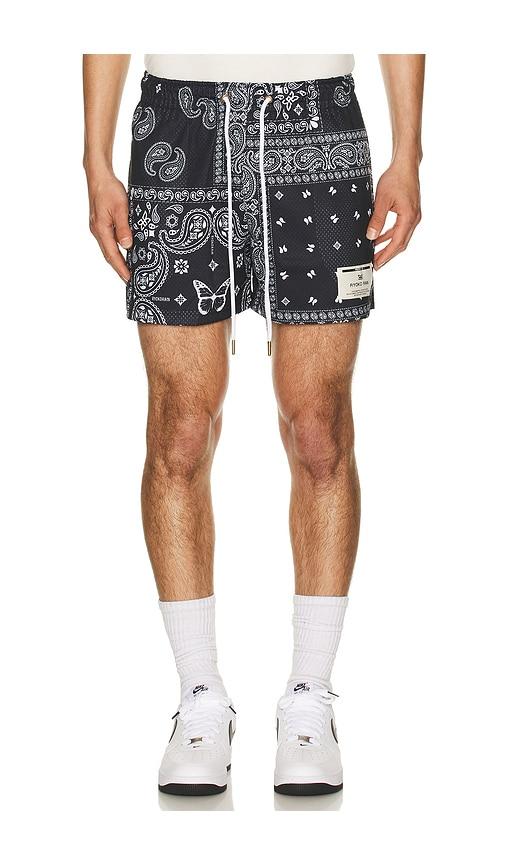 Ryoko Rain Original Paisley Shorts in Black by RYOKO RAIN