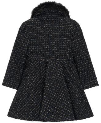 Toddler and Little Girls' Tweed Princess Dress Coat by S ROTHSCHILD&CO