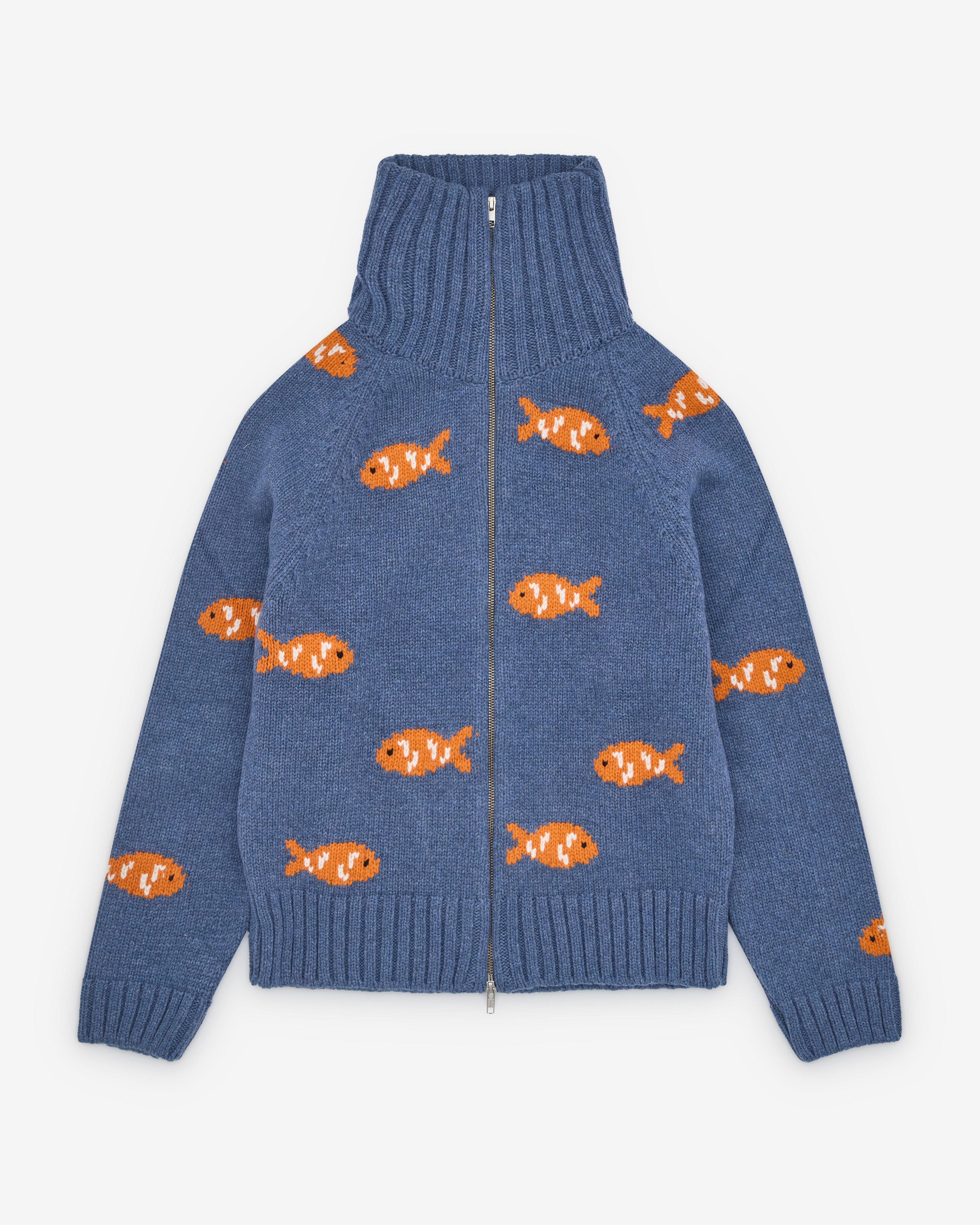 S.S. Daley - Men's Archie Knit - (Blue/Orange) by S S DALEY