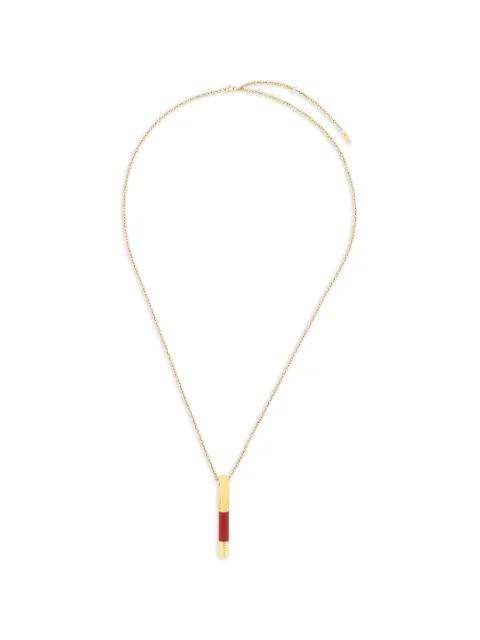 engraved-logo mini pen necklace by S.T. DUPONT