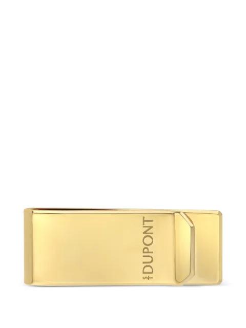 logo-engraved polished-finish money clip by S.T. DUPONT