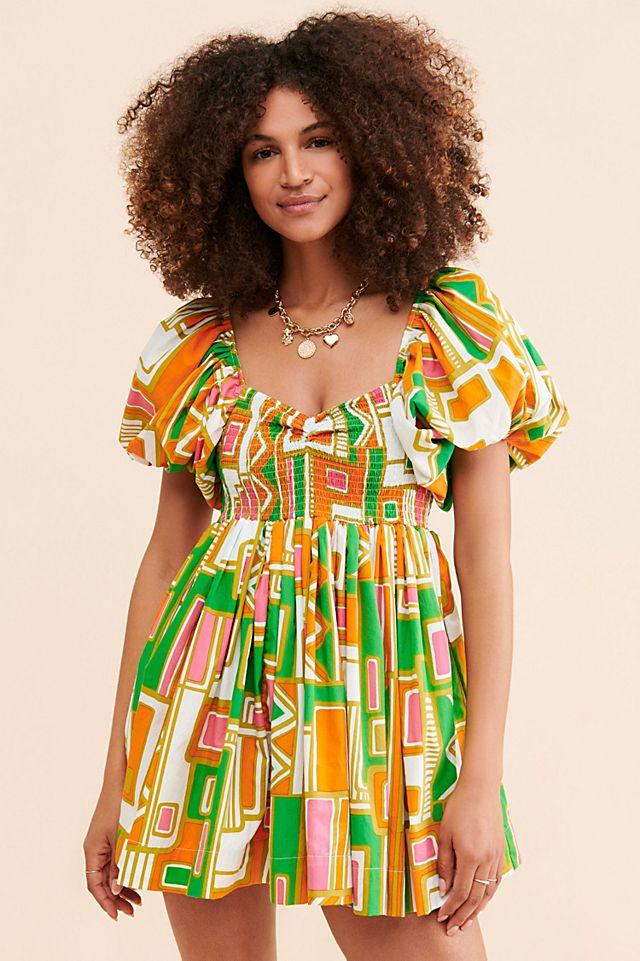 S/W/F Geometric Babydoll Dress Secondhand by S/W/F