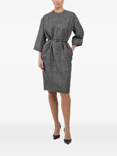 Diana belted check mini dress by SA SU PHI