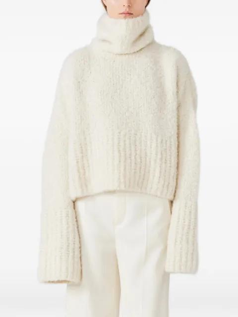 Teddy long-sleeve roll neck sweater by SA SU PHI