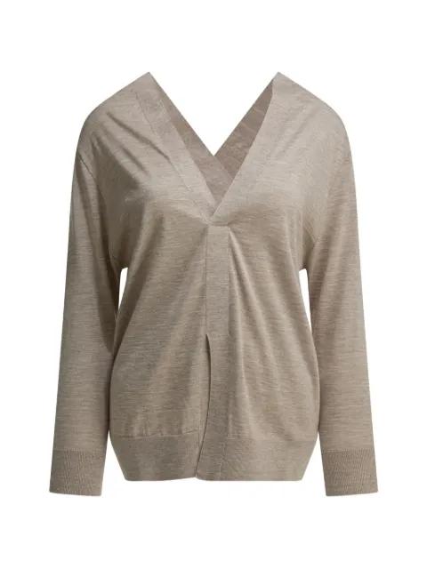 V-neck cashmere-blend sweater by SA SU PHI