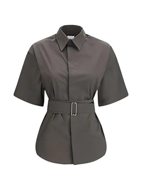 belted short-sleeve shirt by SA SU PHI