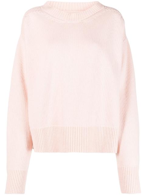 cut-out detail cashmere jumper by SA SU PHI