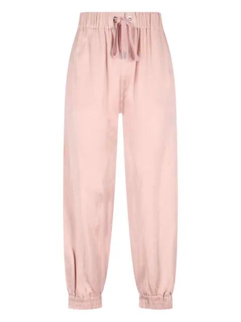 elasticated-cuff drawstring trousers by SA SU PHI
