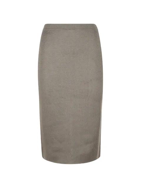 fine-knit midi skirt by SA SU PHI