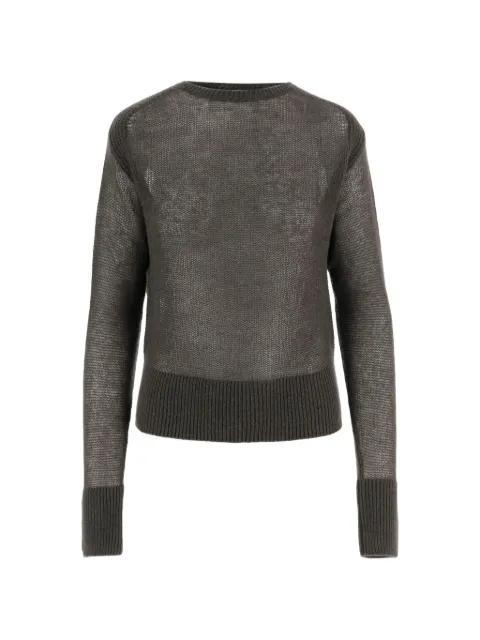 ribbed crew-neck sweater by SA SU PHI