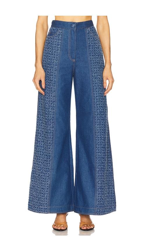 Sabina Musayev Ace Pants in Blue by SABINA MUSAYEV