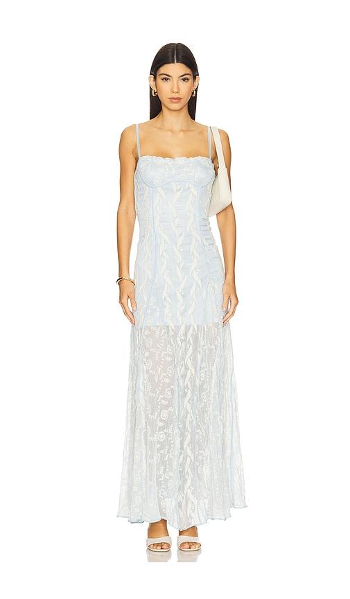Sabina Musayev Ailani Dress in Baby Blue by SABINA MUSAYEV