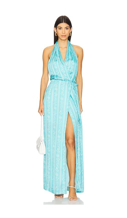 Sabina Musayev Alesia Dress in Blue by SABINA MUSAYEV