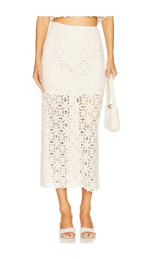 Sabina Musayev Anaya Skirt in Ivory by SABINA MUSAYEV
