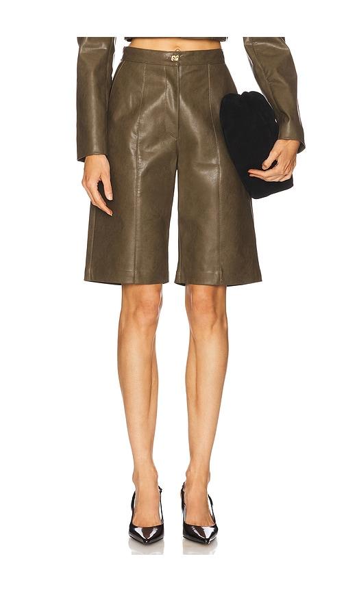 Sabina Musayev Bella Bermuda in Olive by SABINA MUSAYEV