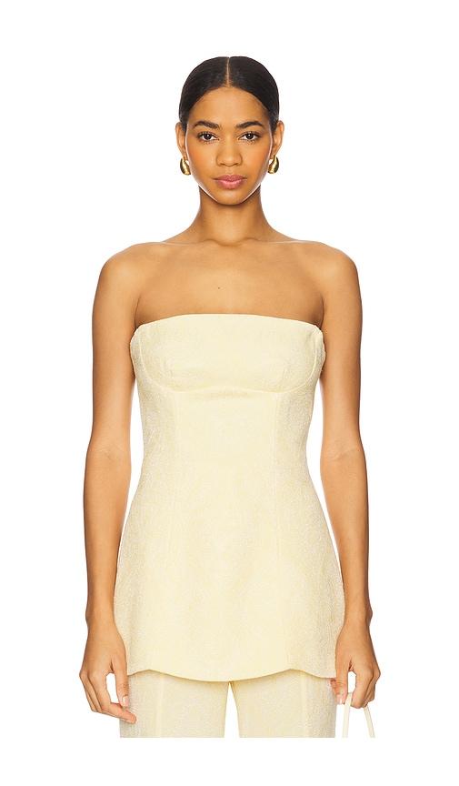 Sabina Musayev Claro Top in Yellow by SABINA MUSAYEV