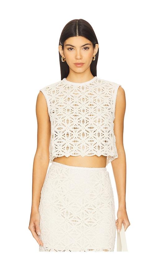 Sabina Musayev Debby Top in Ivory by SABINA MUSAYEV