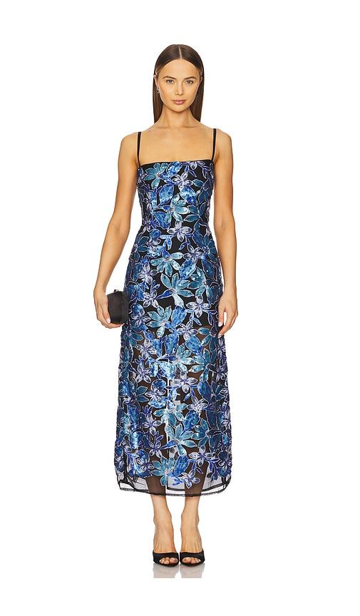 Sabina Musayev Ellowina Dress in Blue by SABINA MUSAYEV
