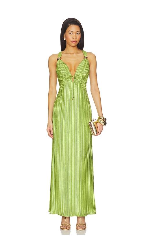 Sabina Musayev Kerra Dress in Green by SABINA MUSAYEV