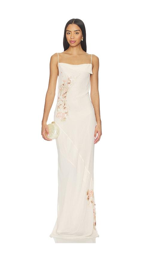 Sabina Musayev Lizzy Dress in Ivory by SABINA MUSAYEV