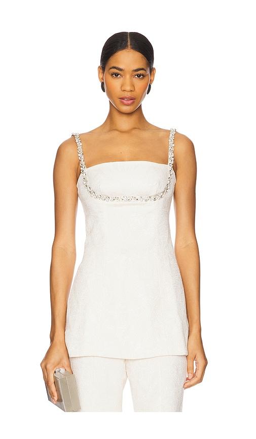 Sabina Musayev Margot Tunic in White by SABINA MUSAYEV