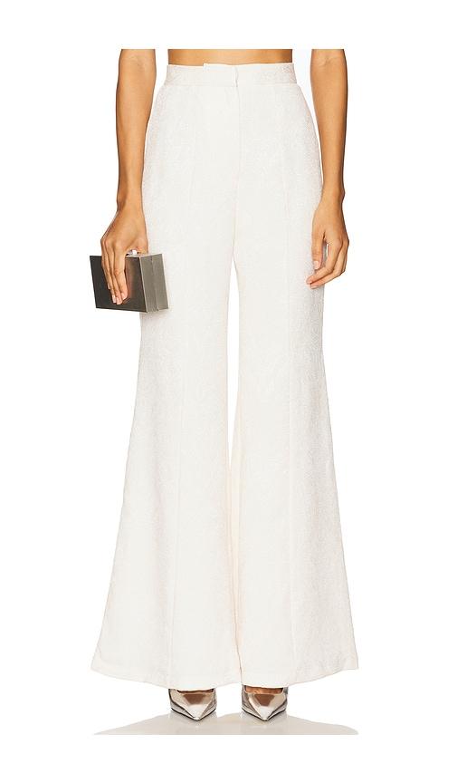 Sabina Musayev Samuel Pant in White by SABINA MUSAYEV