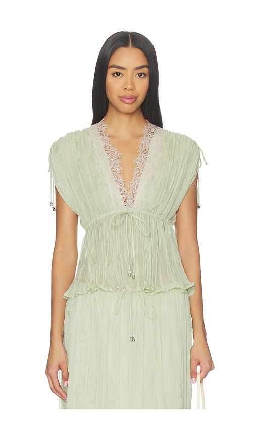 Sabina Musayev Sandi Top in Green by SABINA MUSAYEV