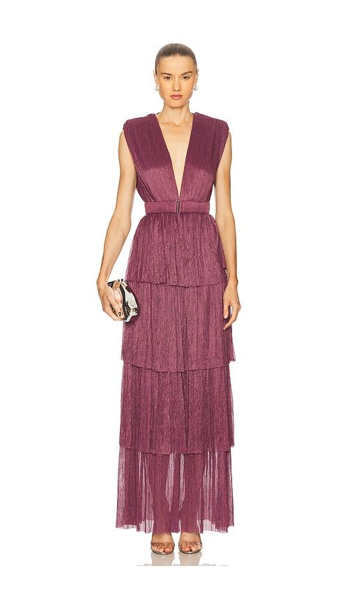 Sabina Musayev Skylar Dress in Mauve by SABINA MUSAYEV