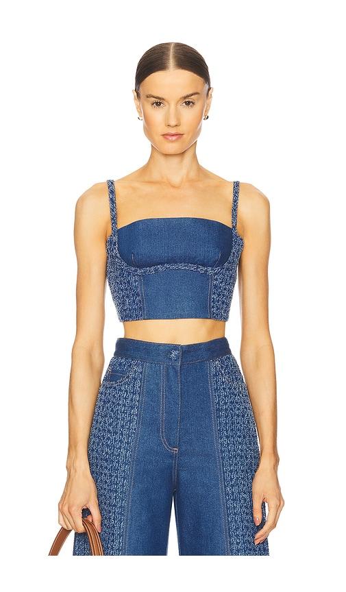 Sabina Musayev Tate Top in Blue by SABINA MUSAYEV