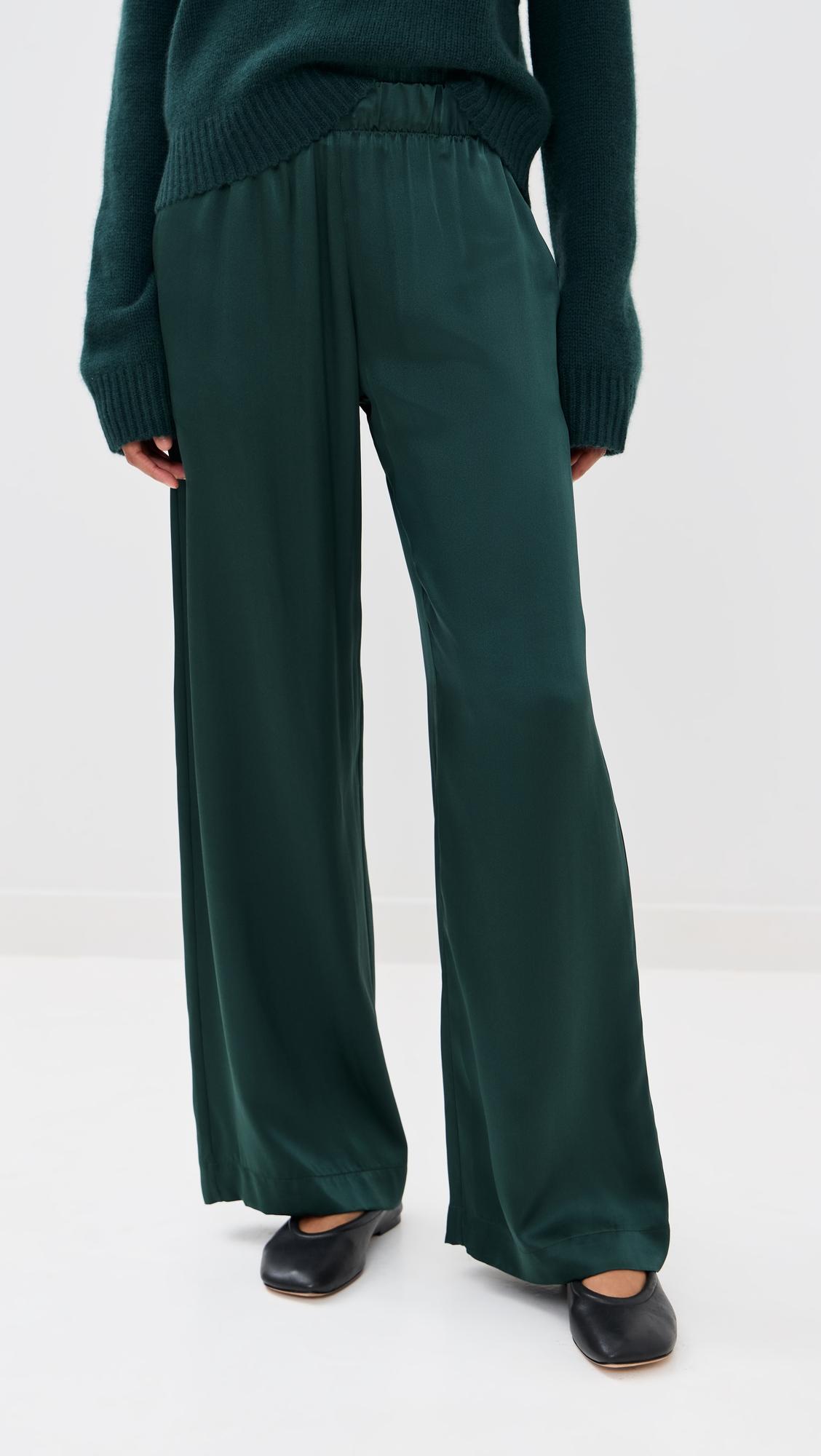 Brynn Silk High Rise Wide Leg Pants by SABLYN