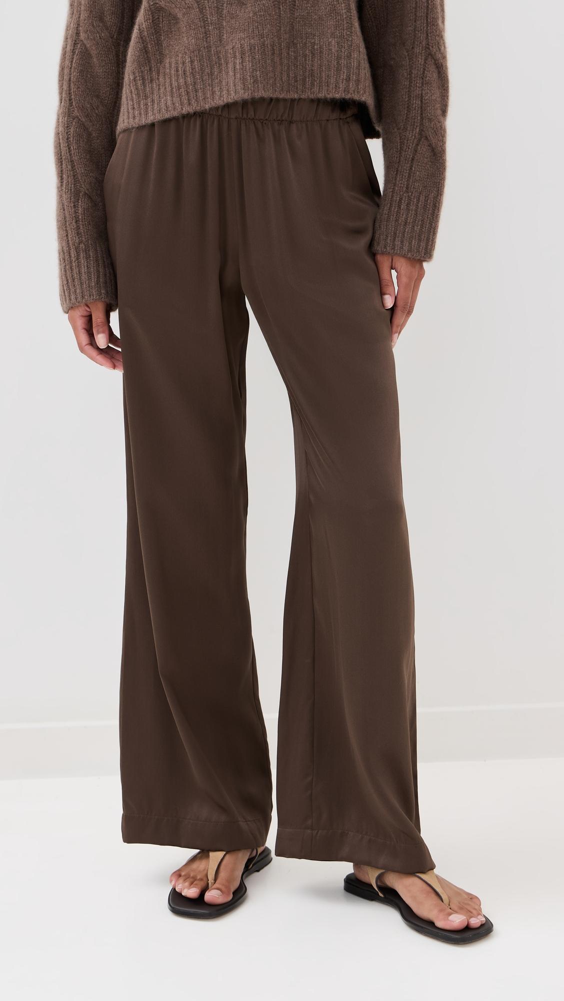 Brynn Silk High Rise Wide Leg Pants by SABLYN