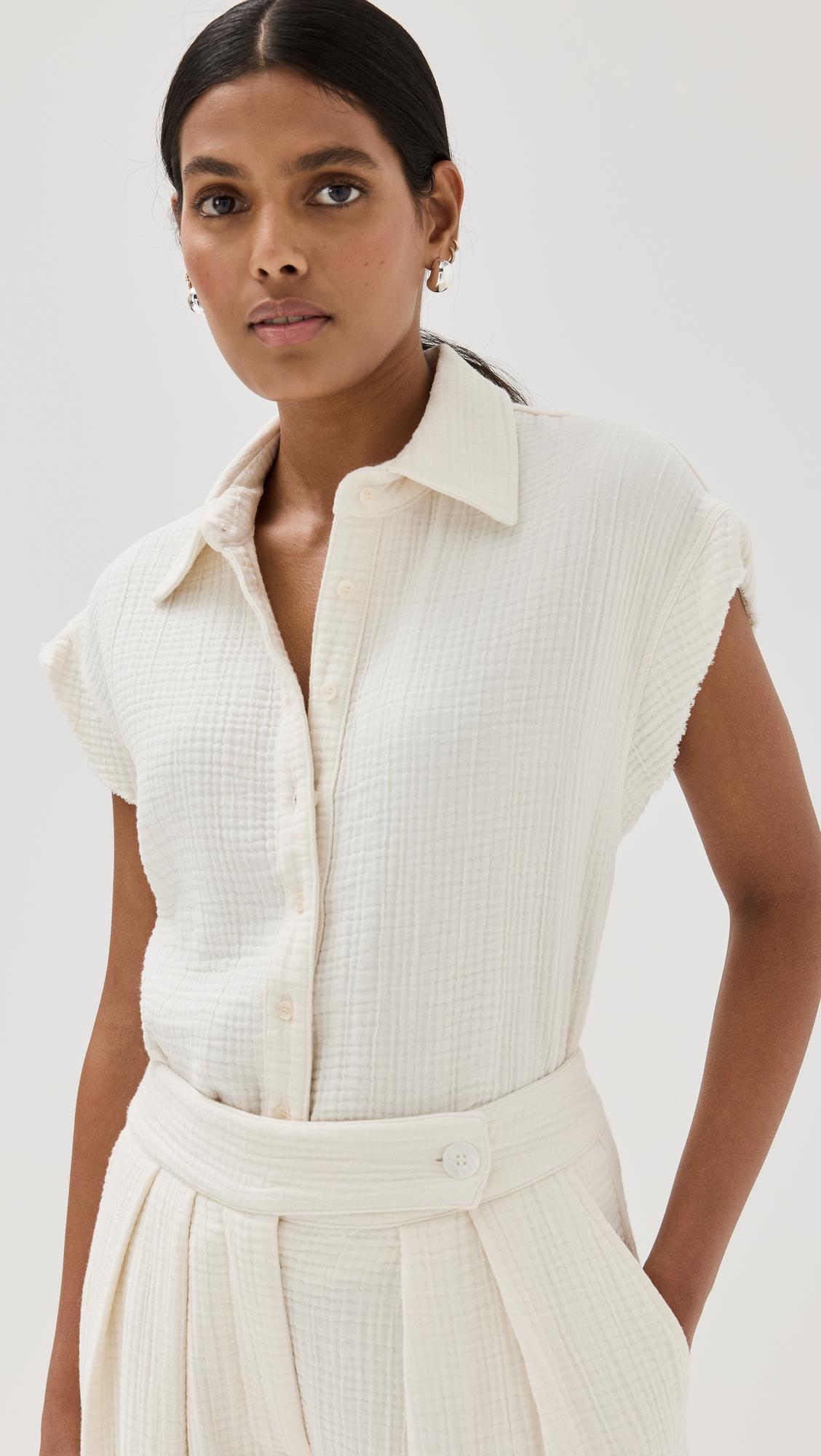 Caleb Gauze Top by SABLYN