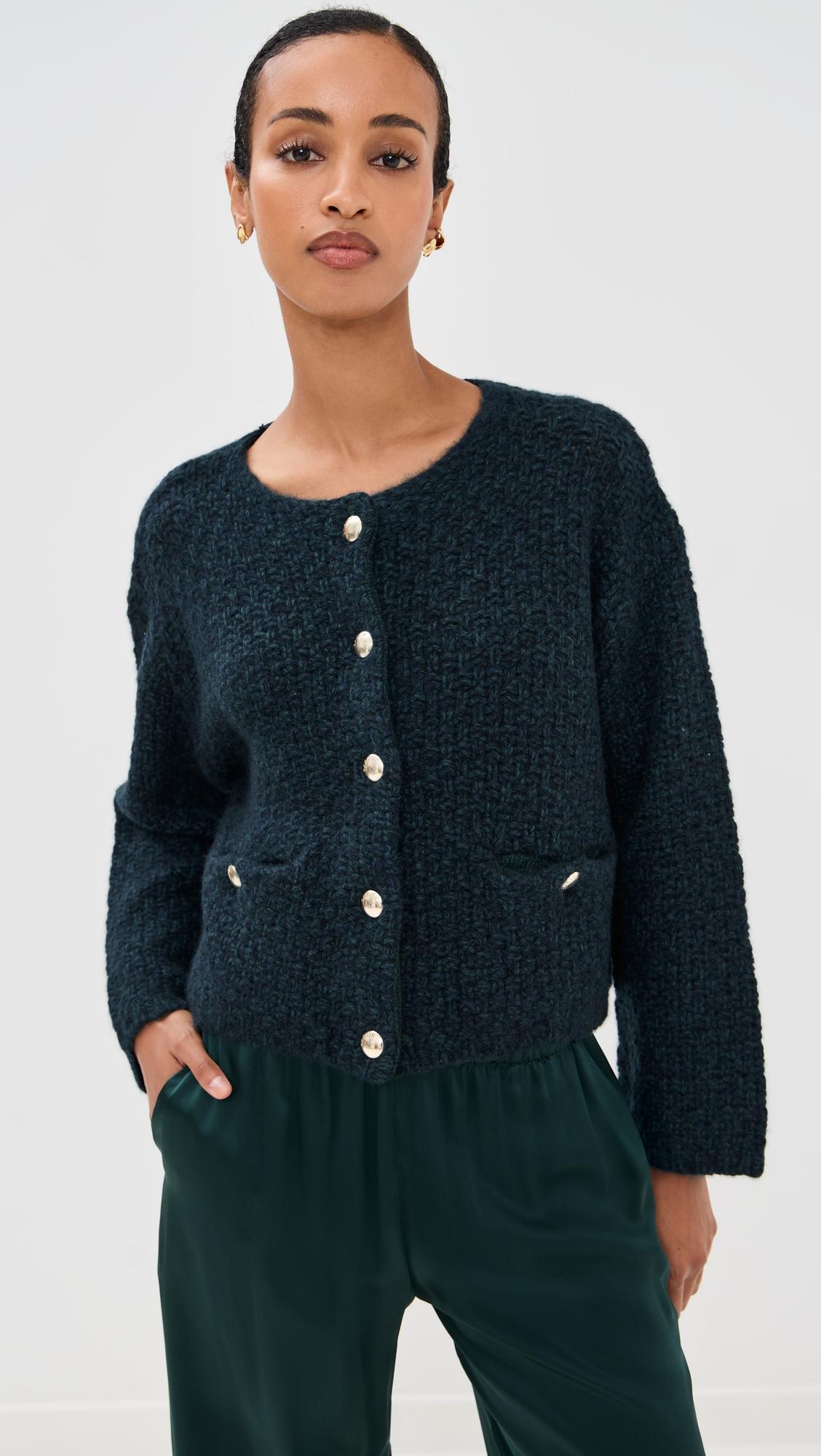Charlene Cropped Cashmere Jacket by SABLYN