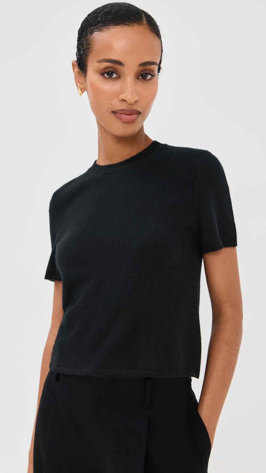 Charleston Relaxed Cashmere Crewneck Tee by SABLYN