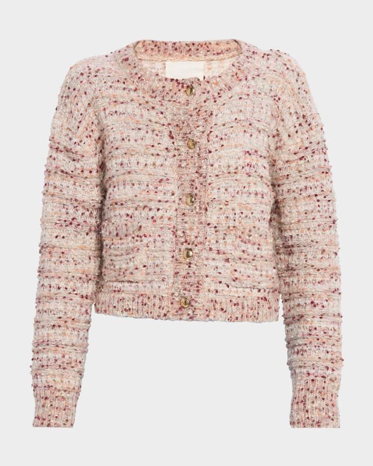 Helena Cropped Double-Pocket Cardigan by SABLYN