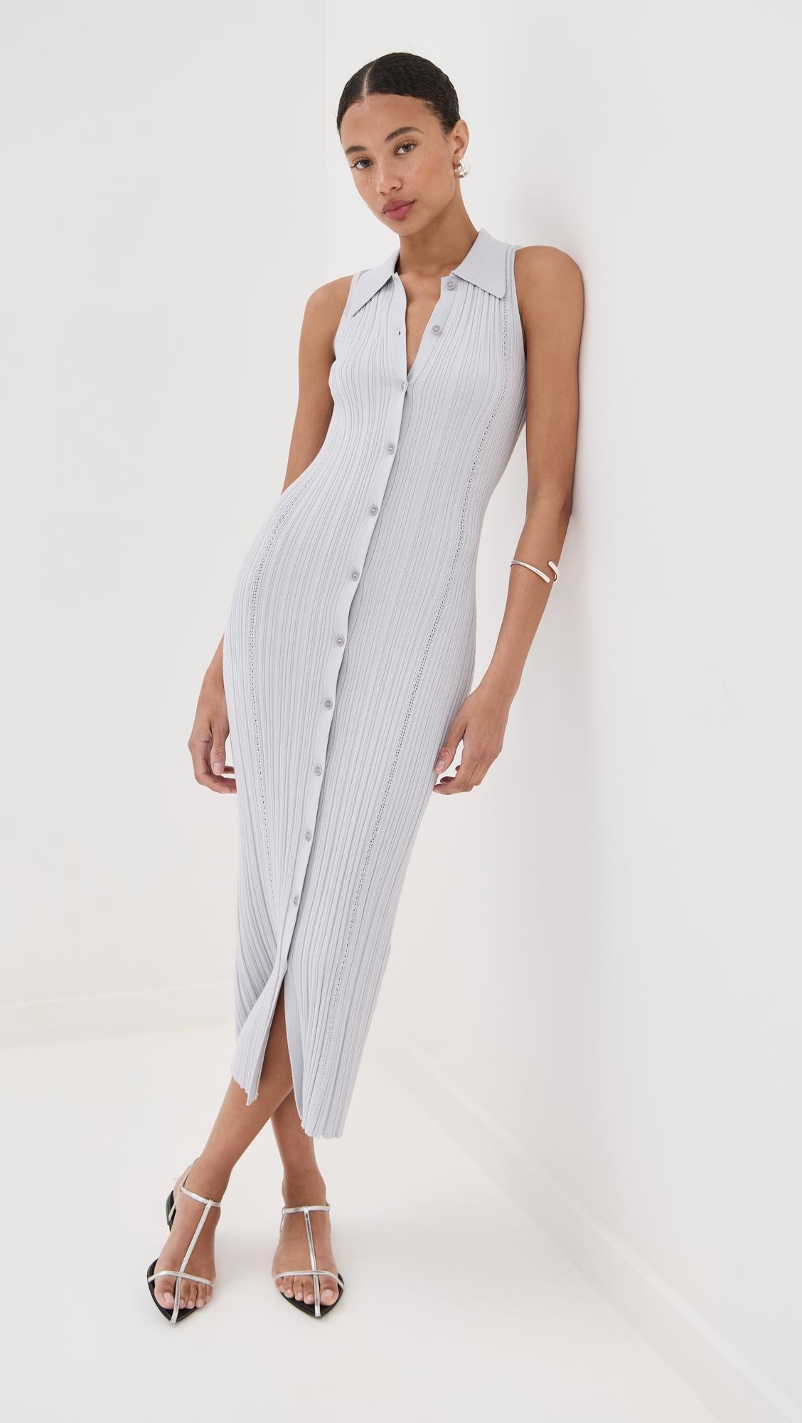 Ivy Midi Sleeveless Shirt Dress by SABLYN