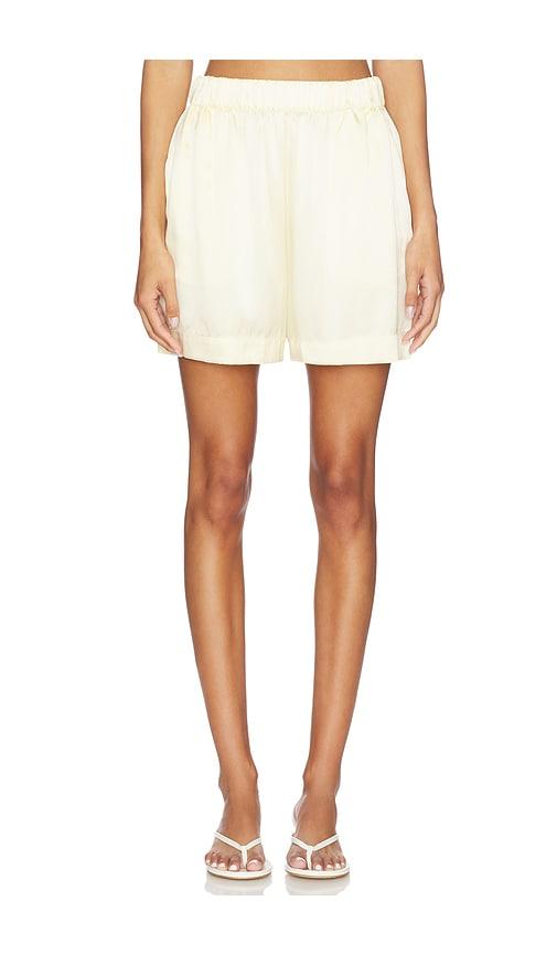 SABLYN Brynn High Rise Pull On Short in Yellow by SABLYN