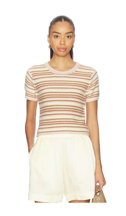 SABLYN Jude Short Sleeve Tee in Brown,Green by SABLYN