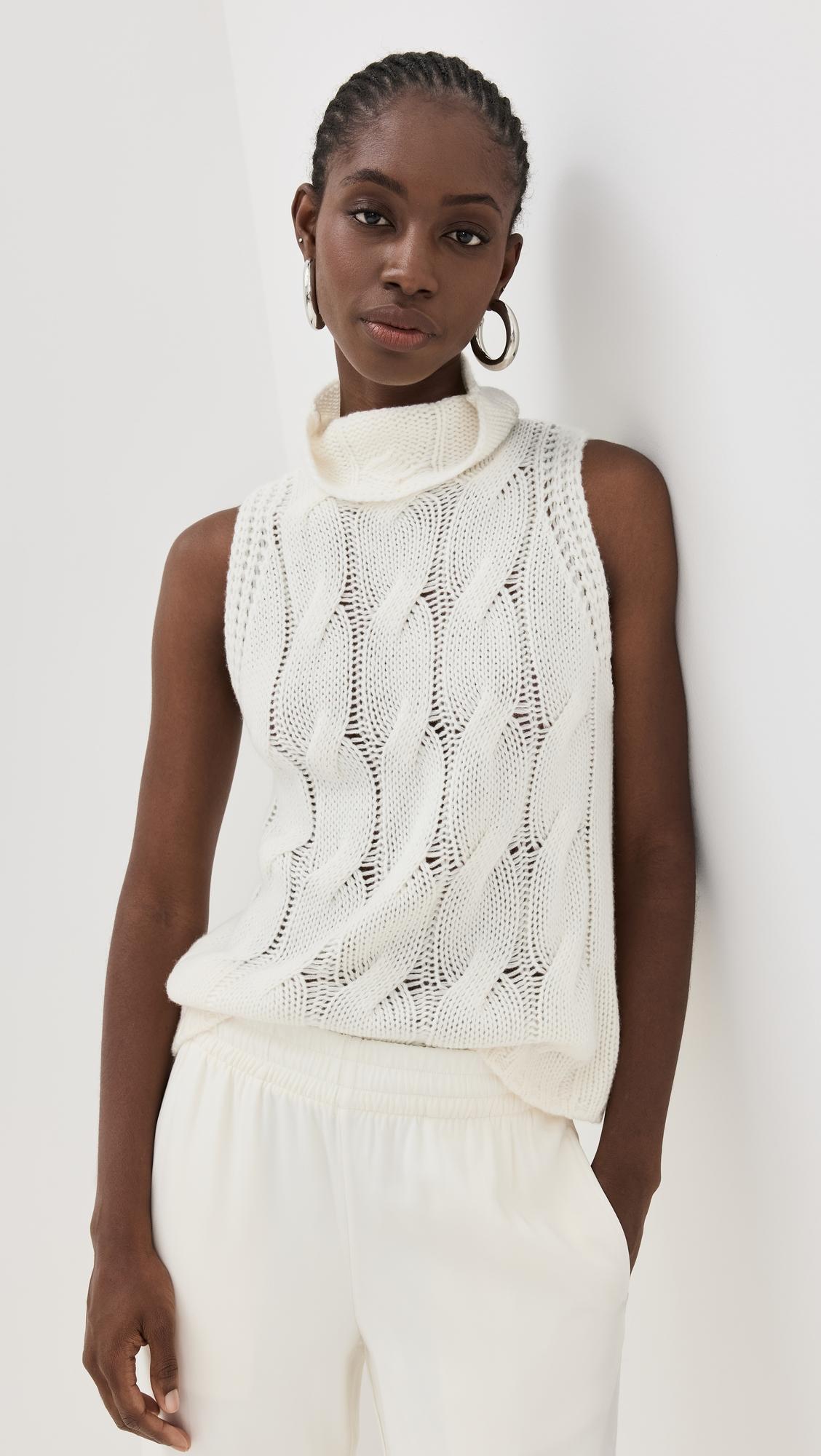 Saige B Cashmere Cropped Turtleneck by SABLYN