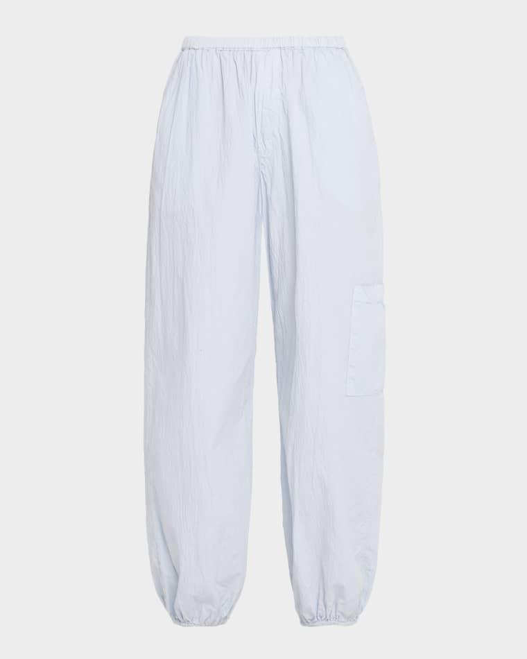 Tonni Crinkled Cotton Joggers by SABLYN