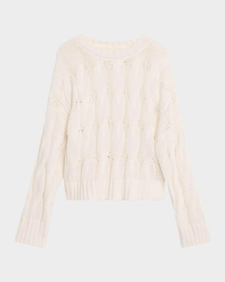 Tristan Cable-Knit Cashmere Sweater by SABLYN