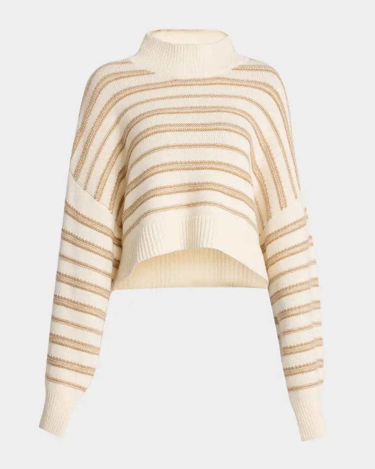 Wells Cropped Cashmere Pullover by SABLYN