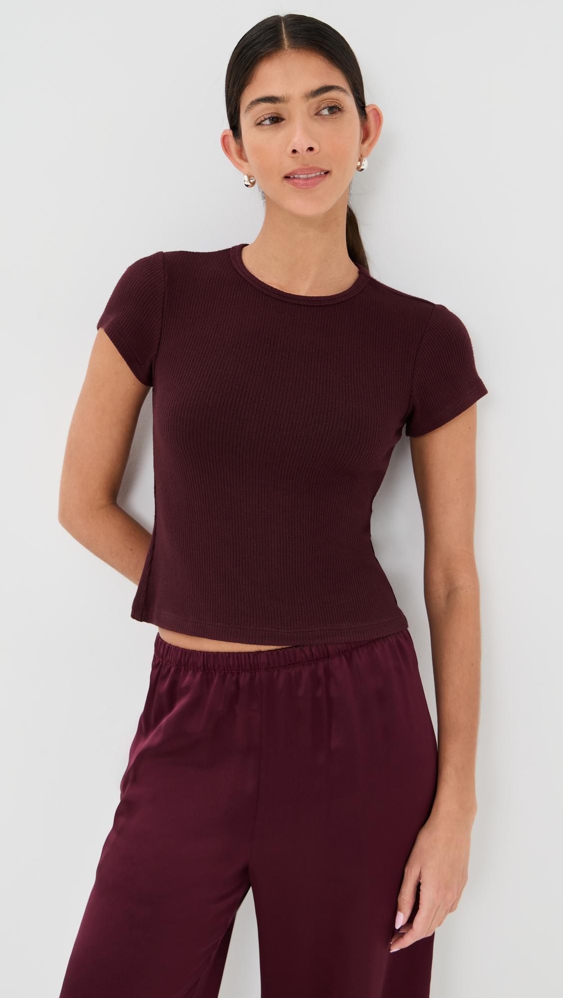 Yael Cropped Baby Tee by SABLYN