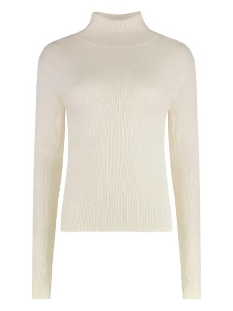ribbed turtleneck sweater by SABLYN
