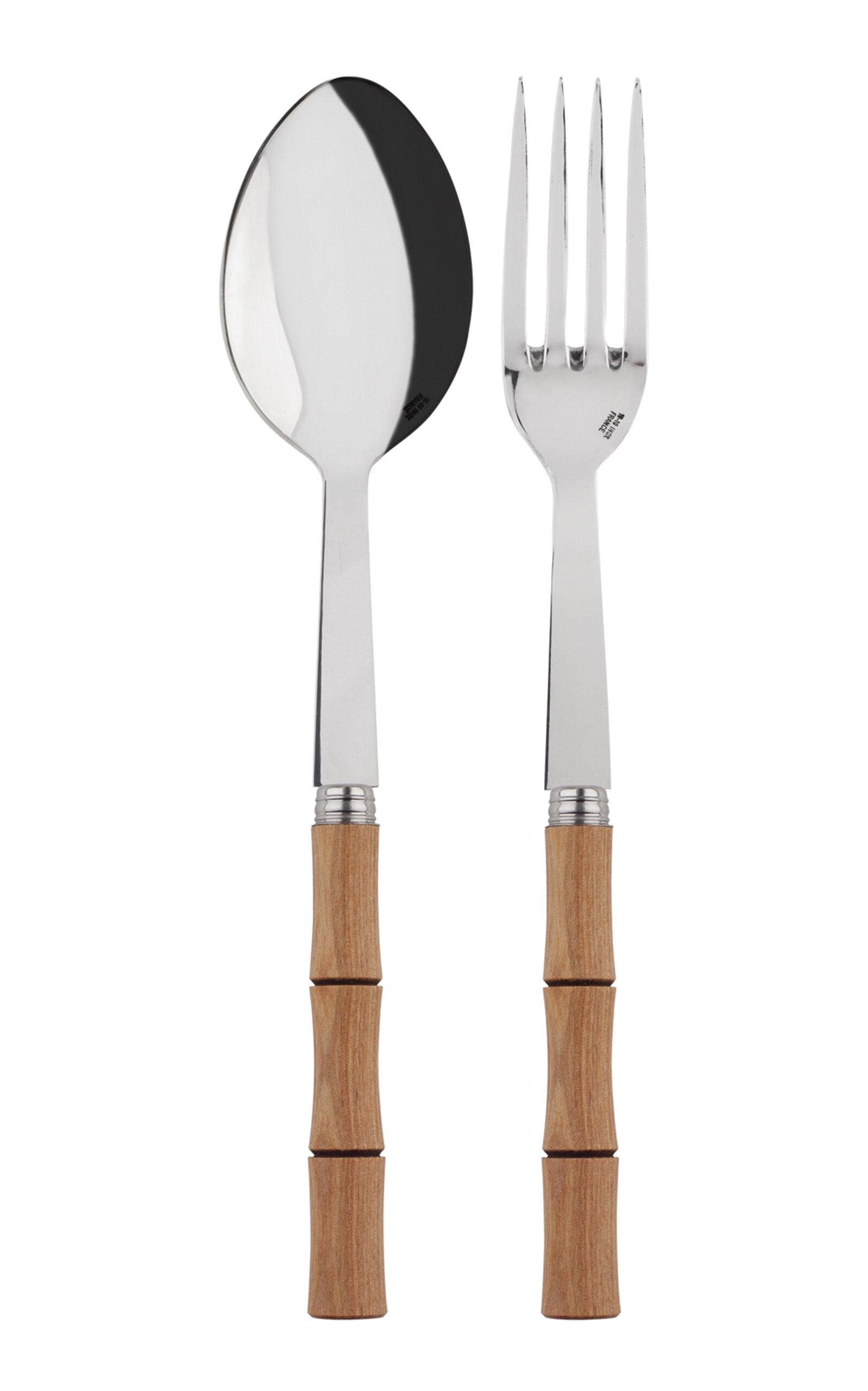 Sabre - Bamboo Serving Set - Brown - Moda Operandi by SABRE