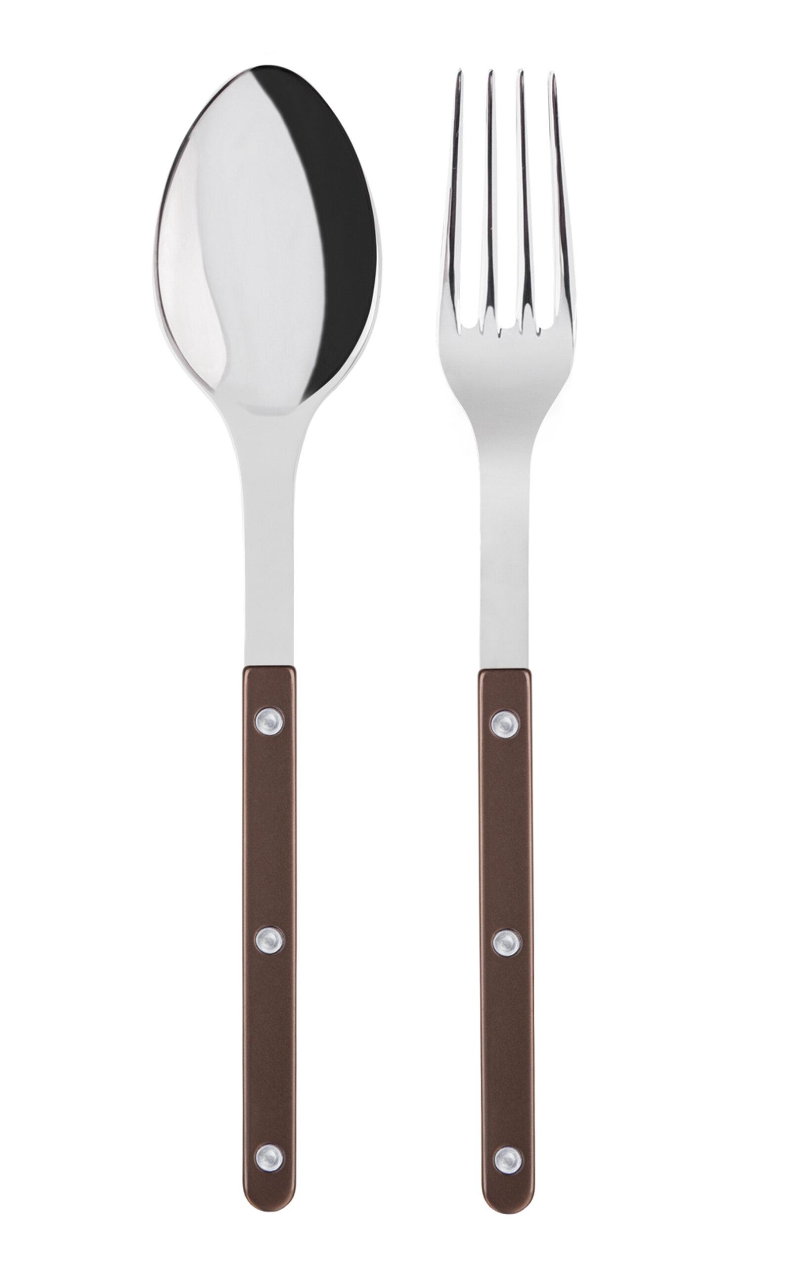 Sabre - Bistrot Pearly Serving Set - Brown - Moda Operandi by SABRE