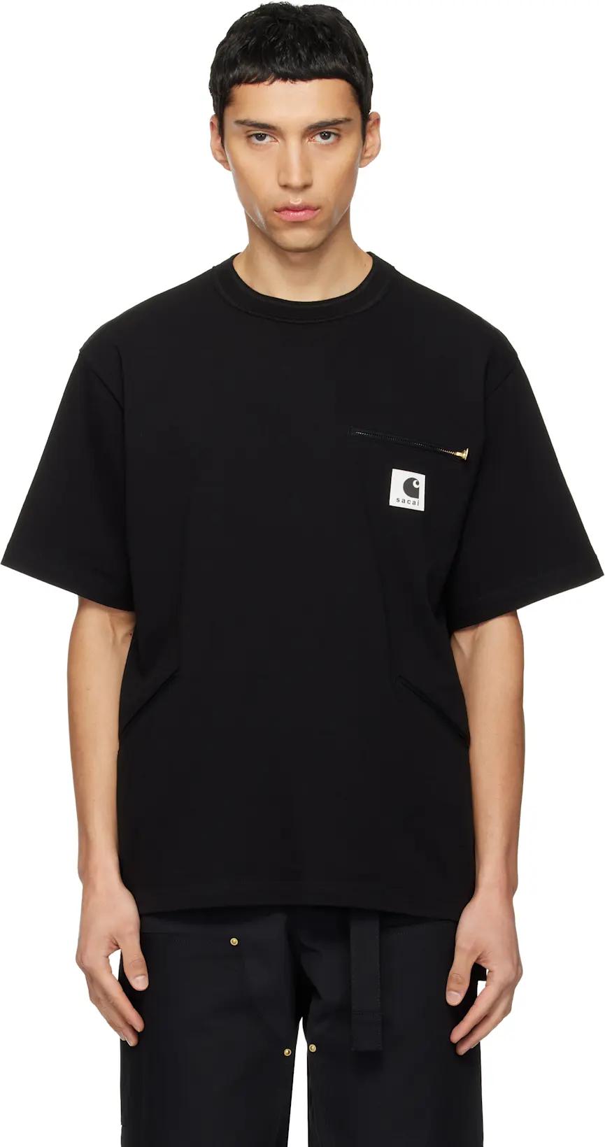 Black Carhartt WIP Edition Cotton Jersey T-shirt by SACAI